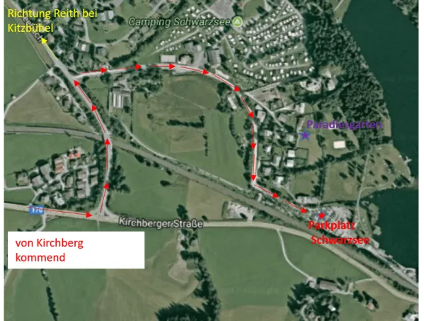 Anfahrt Kirchberg Anfahrt Paradiesgarten von Kirchberg